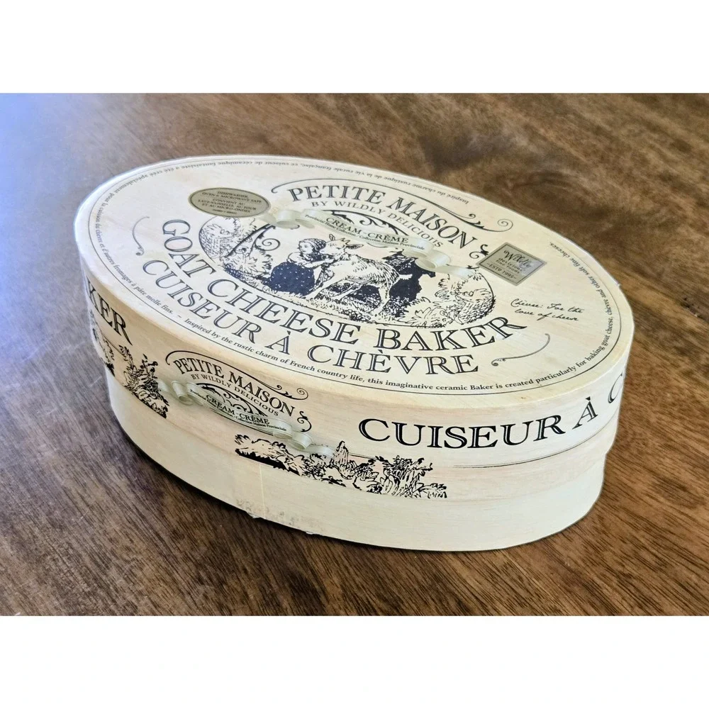 PETITE MAISON by Wildly Delicious Ceramic Goat Cheese Baker Set - No Spreader
